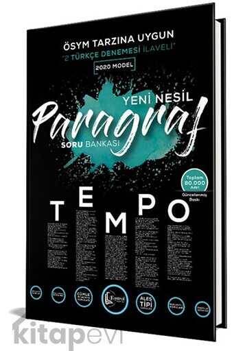 2020 TYT Paragraf Tempo Yeni Nesil Soru Bankası Kontrol Akademi - 1