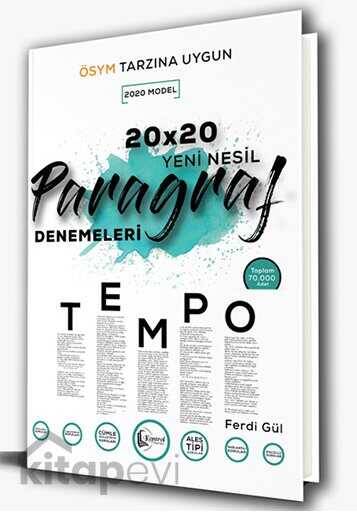 2020 Yeni Nesil ÖSYM Tipi 20x20 Paragraf Denemeleri Kontrol Akademi - 1
