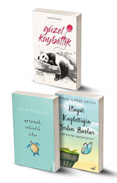 3 Kitap / Güzel Kaybettik - Yaşamak Sakinlik İster - Hayat Kaybettiğin Yerden Başlar - 1
