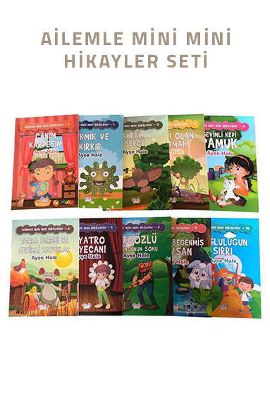 Ailemle Mini Mini Hikayeler Seti - 10 Kitap (Etkinlikli) - 1