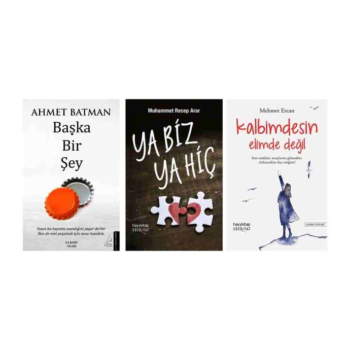Aşk Kitapları Seti / Başka Bir Şey - Ya Biz Ya Hiç - Kalbimdesin Elimde Değil - 1