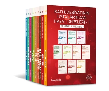 Batı Edebiyatının Ustalarından Hayat Dersleri 1 - 10 Kitaplık Mega Set