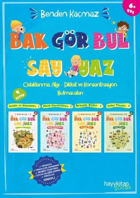 Benden Kaçmaz 4'lü Set - Odaklanma, Algı-Dikkat ve Konsantrasyon Bulmacaları - 1