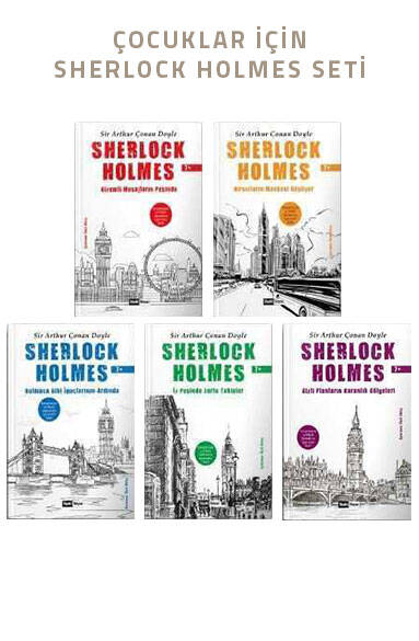 Çocuklar İçin Sherlock Holmes Seti - 5 Kitap - 1