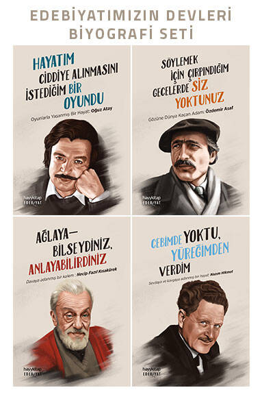 Edebiyatımızın Devleri Biyografi Seti - 4 Kitap - 1