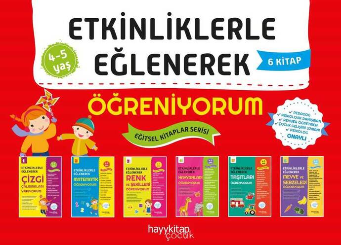 Etkinliklerle Eğlenerek Öğreniyorum - 6'lı Set - 2