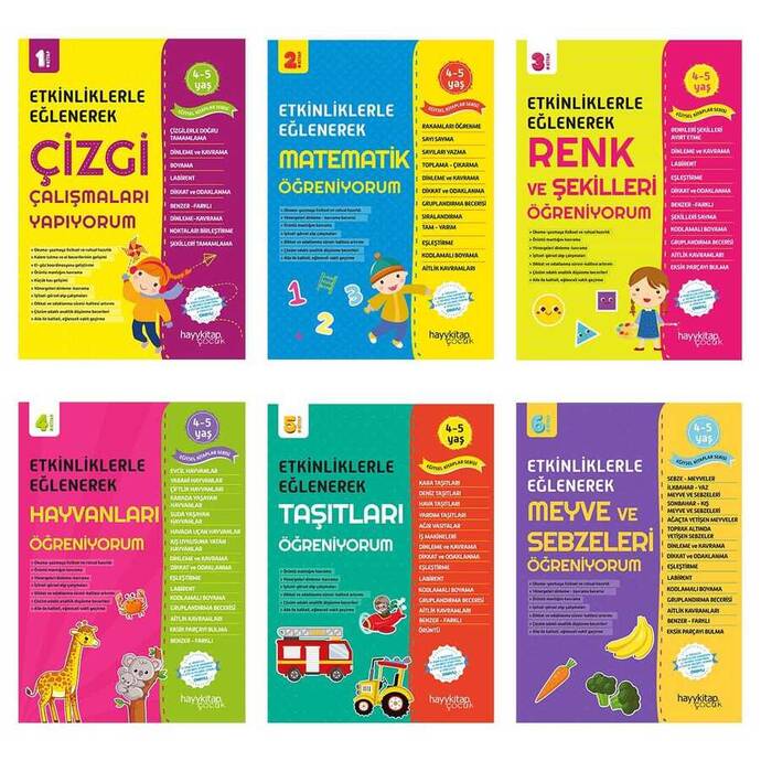Etkinliklerle Eğlenerek Öğreniyorum - 6'lı Set - 3