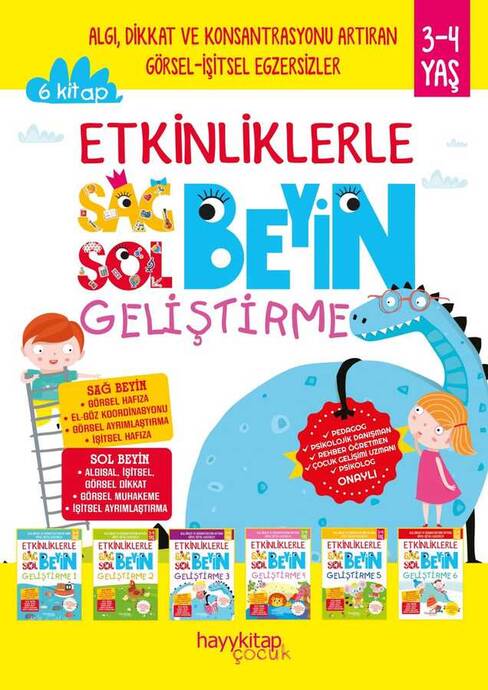 Etkinliklerle Sağ Beyin Sol Beyin Geliştirme - 6 Kitap - 1