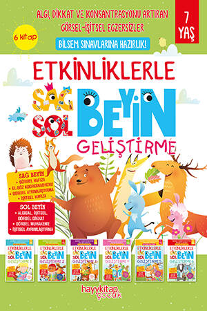 Etkinliklerle Sağ Beyin Sol Beyin Geliştirme 6’lı Set (7 yaş) - 1