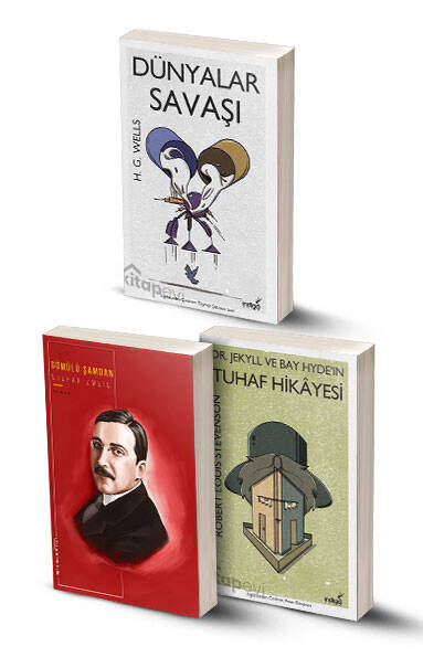 3 Kitap / Gömülü Şamdan - Dr. Jekyll ve Bay Hyde'ın Tuhaf Hikayesi - Dünyalar Savaşı - 1