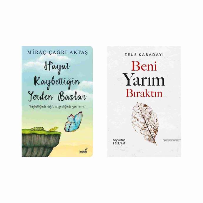 2 Kitap / Hayat Kaybettiğin Yerden Başlar - Beni Yarım Bıraktın - 1