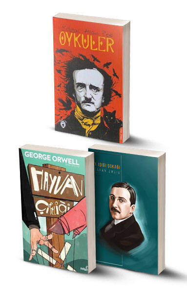 3 Kitap / Hayvan Çiftliği - Ay Işığı Sokağı - Edgar Allan Poe Öyküler 1 - 1