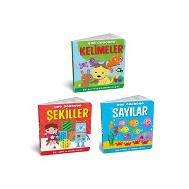 İlk Kitaplarım Seti - Şekiller, Kelimeler, Sayılar