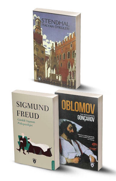 3 Kitap / İtalyan Öyküleri - Günlük Yaşamın Psikopatolojisi - Oblomov - 1