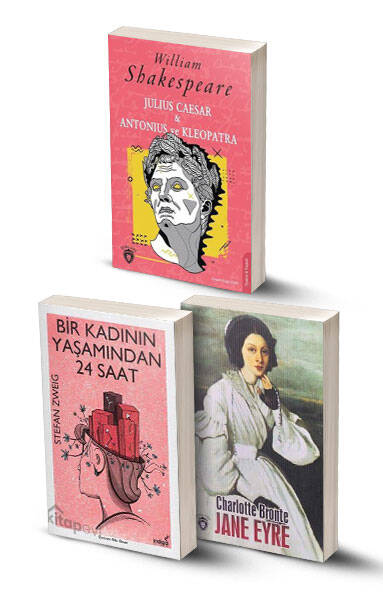 3 Kitap / JULIUS CAESAR & Antonius ve Kleopatra - Bir Kadının Yaşamından 24 Saat - Jane Eyre - 1
