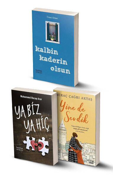 3 Kitap / Kalbin Kaderin Olsun - Ya Biz Ya Hiç - Yine De Sevdik - 1