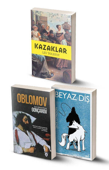 3 Kitap / Kazaklar - Oblomov - Beyaz Diş - 1