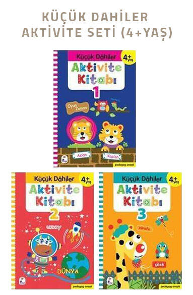 Küçük Dahiler Aktivite Seti 4+ Yaş - 3 Kitap Takım - 1