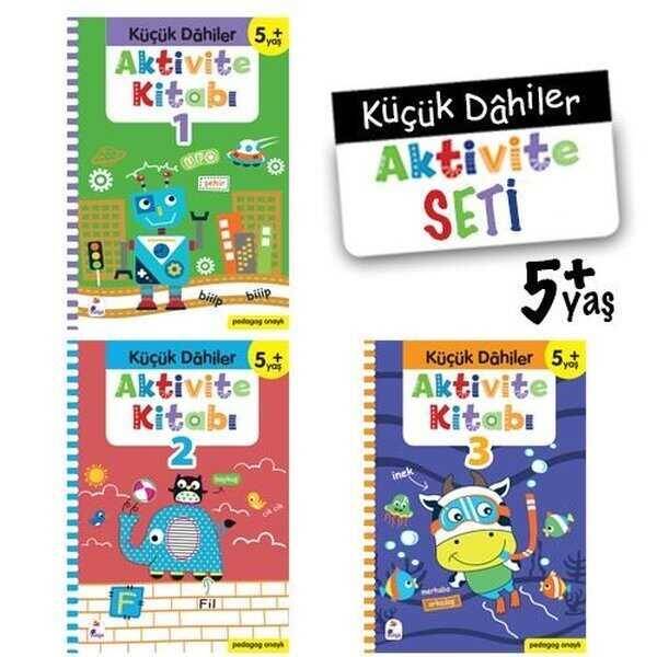 Küçük Dahiler Aktivite Seti 5+ Yaş - 3 Kitap Takım - 2