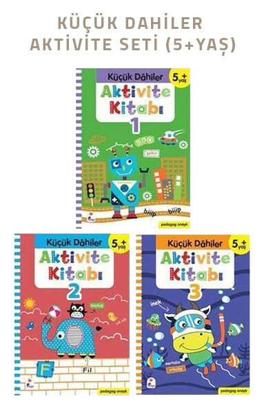 Küçük Dahiler Aktivite Seti 5+ Yaş - 3 Kitap Takım - 1