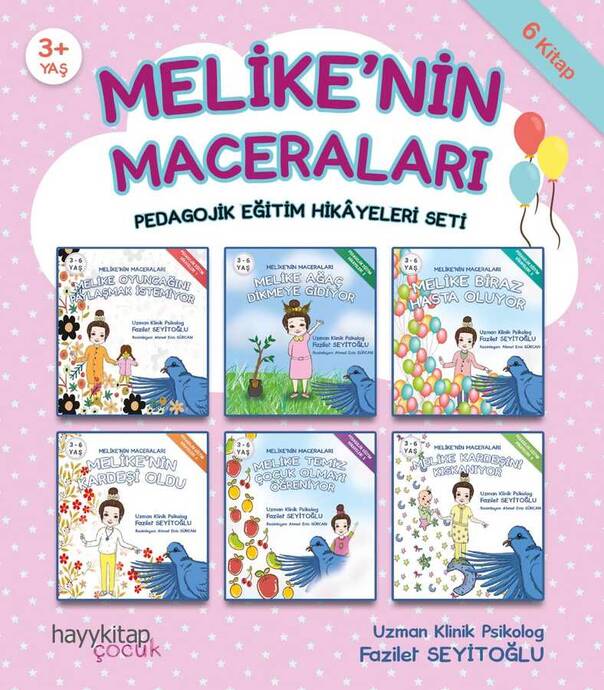 Melike'nin Maceraları 6'lı Pedagojik Eğitim Hikayeleri Seti - 6 Kitap Takım - 2