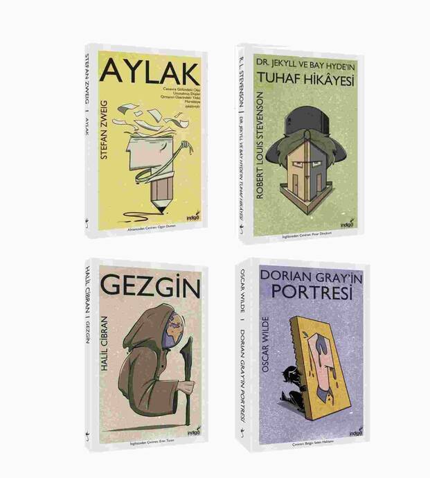 Modern Dünya Klasikleri Seti 3 / Gezgin - Dorian Gray'in Portresi - Aylak - Dr Jekyll ve Bay Hyde'ın Tuhaf Hikayesi - 1