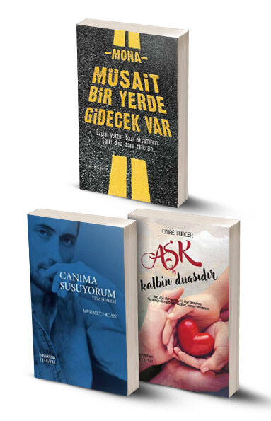 3 Kitap / Müsait Bir Yerde Gidecek Var - Canıma Susuyorum - Aşk Kalbin Duasıdır - 1
