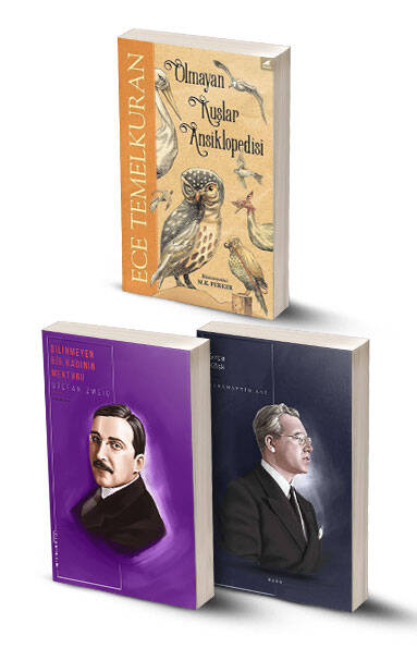 3 Kitap / Olmayan Kuşlar Ansiklopedisi - Bilinmeyen Bir Kadının Mektubu - Sırça Köşk - 1