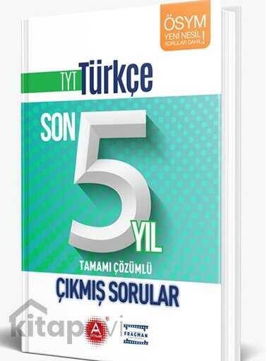 TYT Türkçe Son 5 Yıl Tamamı Çözümlü Çıkmış Sorular A Yayınları - 1