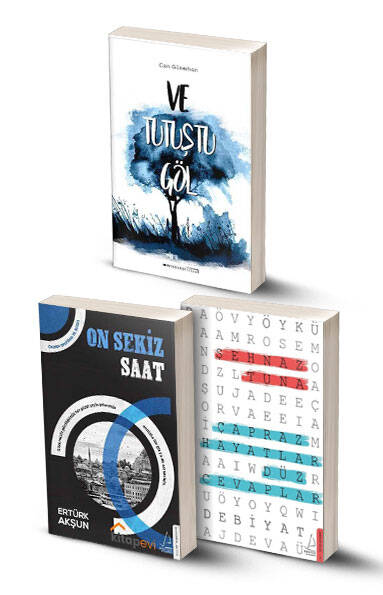 3 Kitap / Ve Tutuştu Göl - On Sekiz Saat - Çapraz Hayatlar Düz Cevaplar - 1