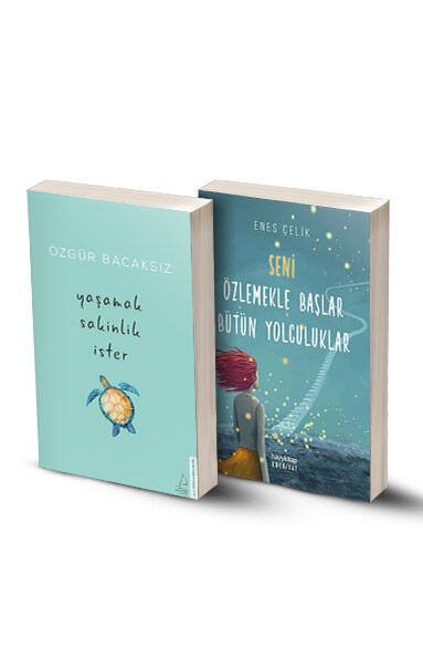 2 Kitap / Yaşamak Sakinlik İster - Seni Özlemekle Başlar Bütün Yolculuklar - 1