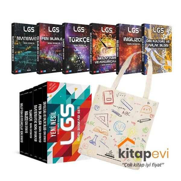 Yeni Nesil LGS Soru Bankası Kutulu Set (6 Kitap) - Özel Bez Çanta Hediyeli - Özel Kutulu - 2