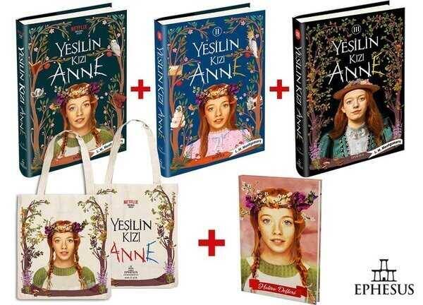 Yeşilin Kızı Anne Seti - 3 Kitap Takım - Çanta ve Defter Hediyeli (Ciltli) - 2